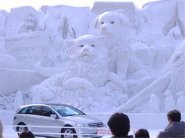 第58回札幌雪祭り車の宣伝