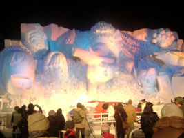 第58回札幌雪祭りのチビナックスの北極探検隊